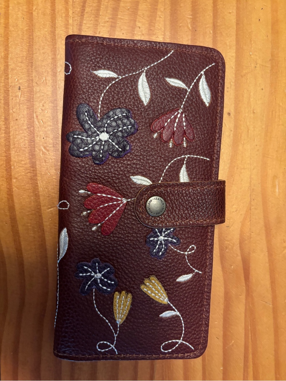 Portland Leather Folklore Wallet in Walnut - NEW